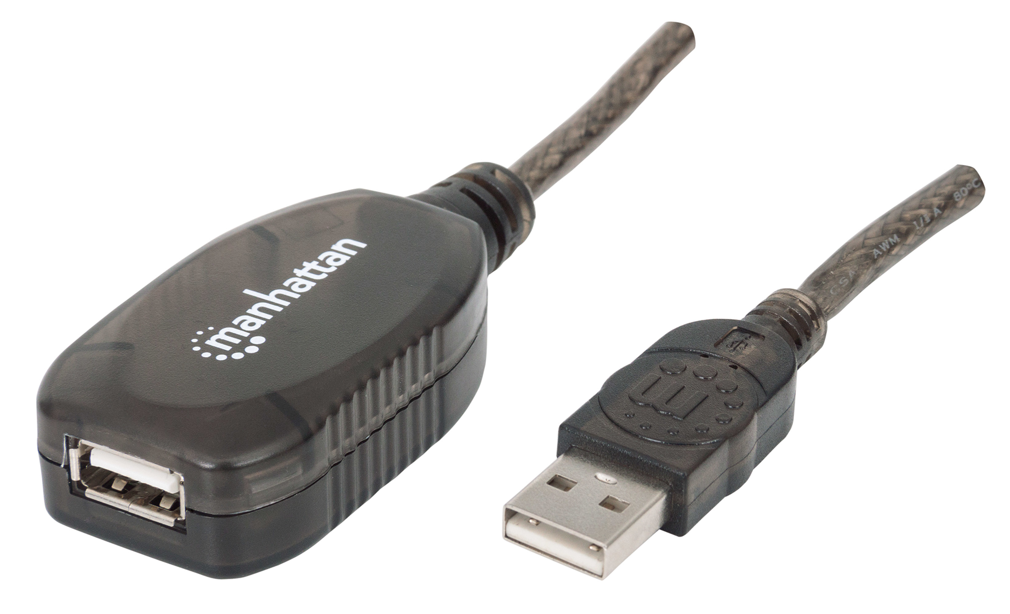 USB-Repeater Kabel USB 2.0 (20m) silber