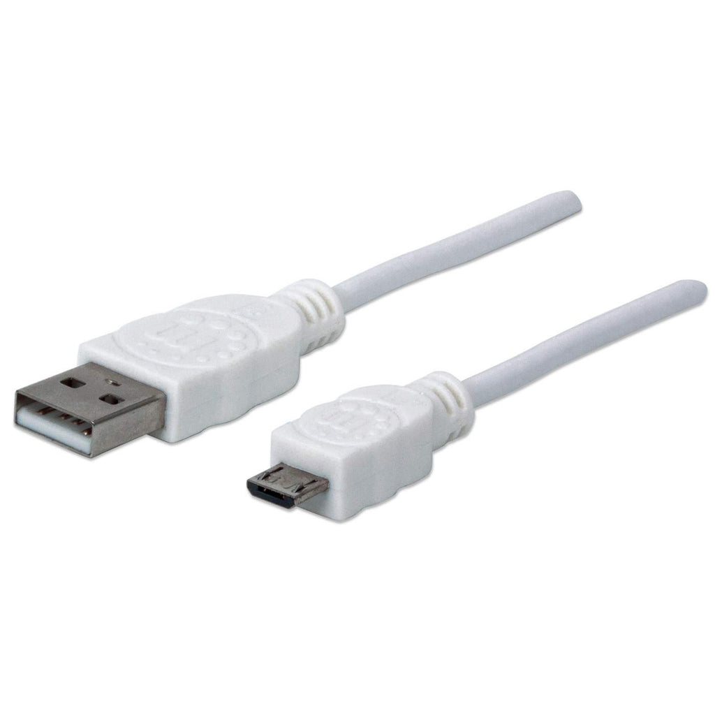 USB 2.0 Anschlußkabel (1,8m) USB A St. > USB Micro-B St. weiß
