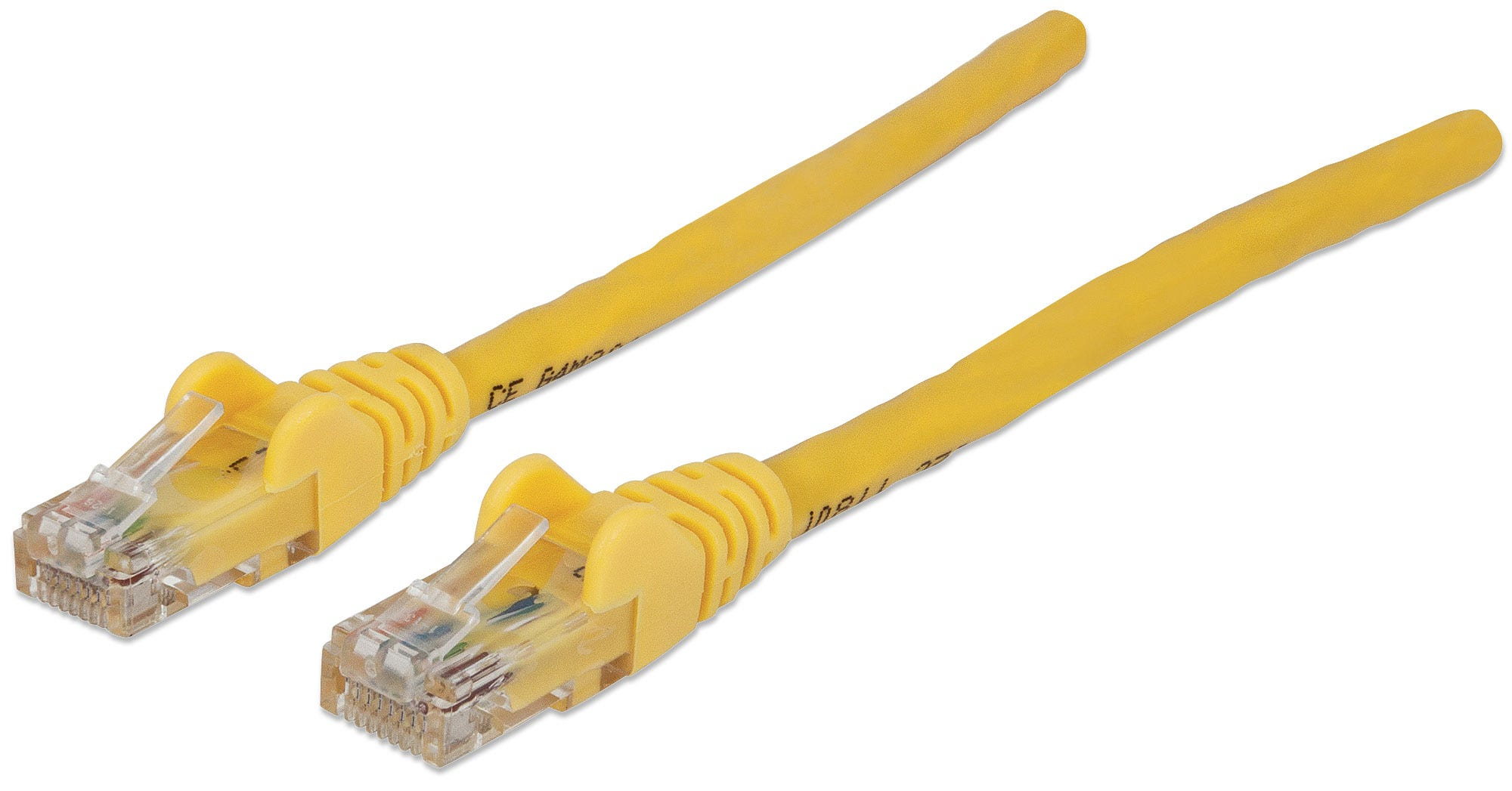 Patchkabel RJ45 U/UTP Cat6 (5 m) gelb Hebelschutz