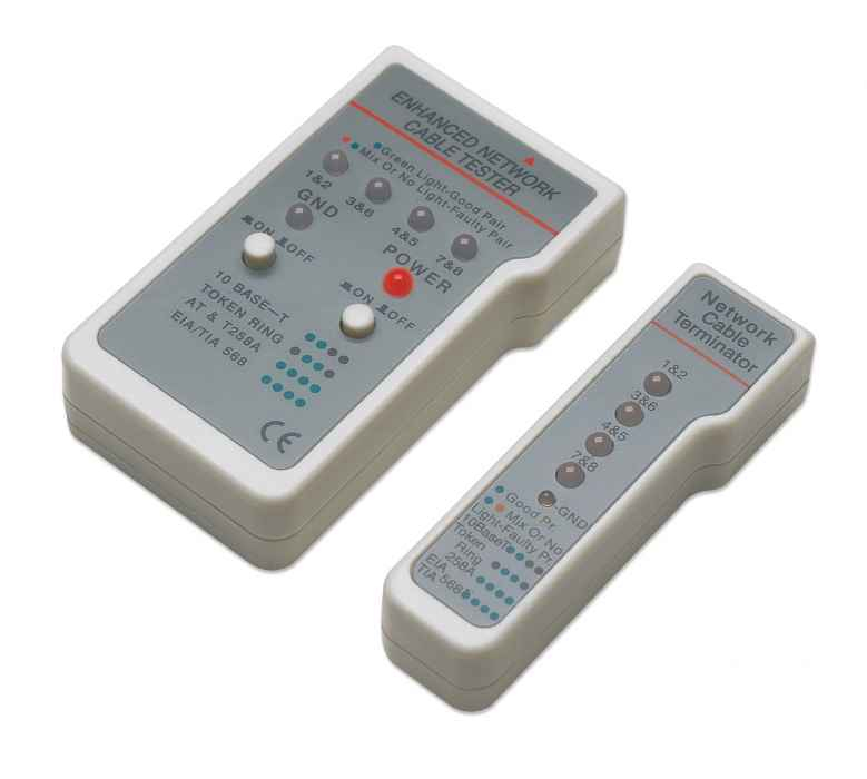 Kabeltester Multifunktion beige/grau