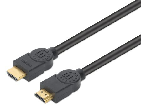 MANHATTAN CL3 4K@60Hz High Speed HDMI-Kabel für Wandinstallationen, mit Ethernet, 10 m Sicherheitsklassifizierung CL3, HDMI-Stecker auf Stecker, HDR, vergoldete Kontakte, doppelt geschirmt, HEC, ARC, 18 Gbit/s Bandbreite, schwarz (356992)