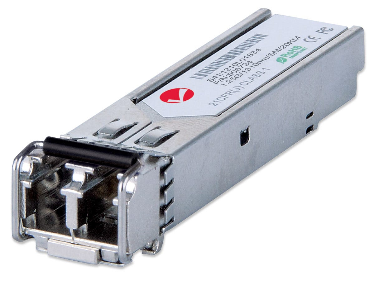 Gigabit SFP Mini-GBIC Transceiver für LWL-Kabel, Singlemode, 20 km