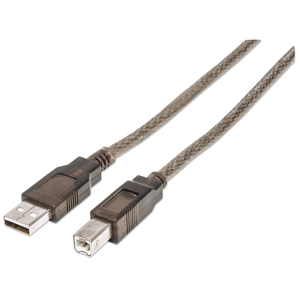 USB St. > USB B St. aktiv (11m) silber