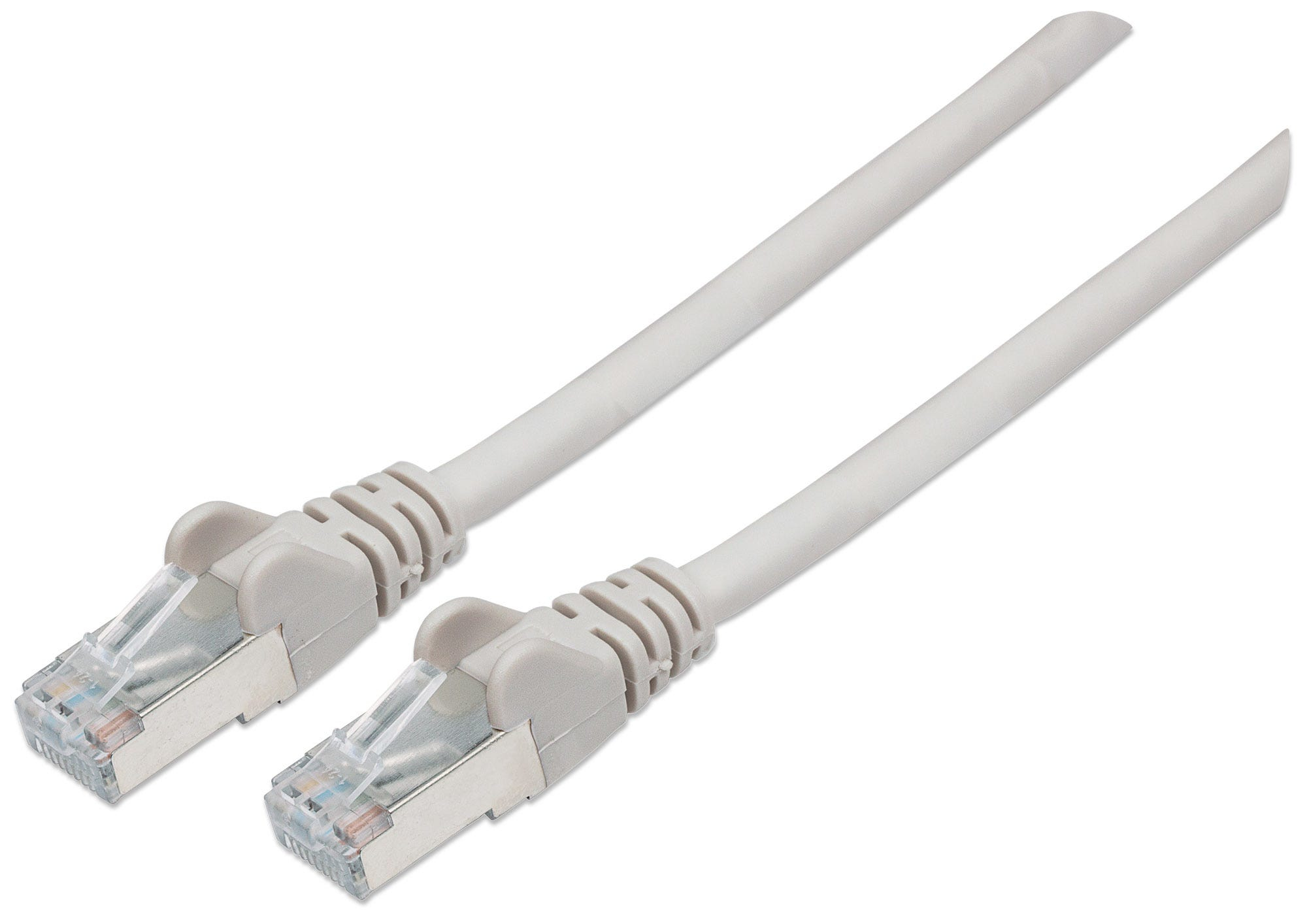 Patchkabel RJ45 S/FTP Cat6 LSOH grau (20 m) Hebelschutz