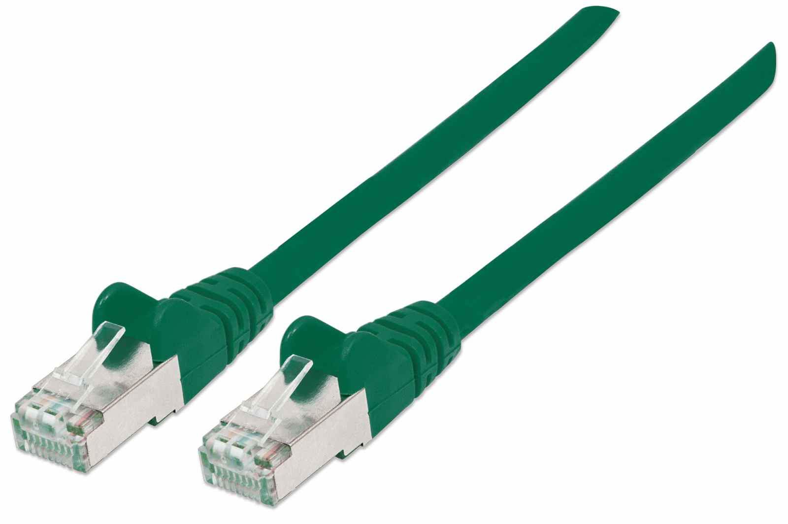 Patchkabel mit Cat7-Rohkabel S/FTP grün (3m)