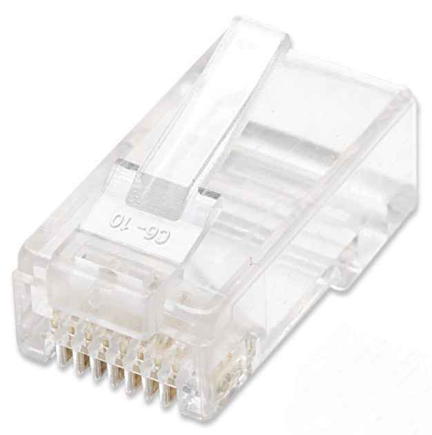 Intellinet Modular Plug - Netzwerkanschluss - RJ-45 (M) - UTP - CAT 5e (Packung mit 100) (790055)