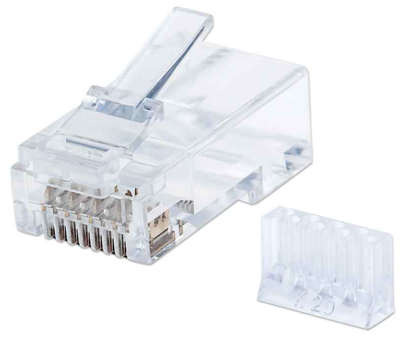 Intellinet Modular Plug - Netzwerkanschluss - RJ-45 (M) - UTP - CAT 6 - robust (Packung mit 90)