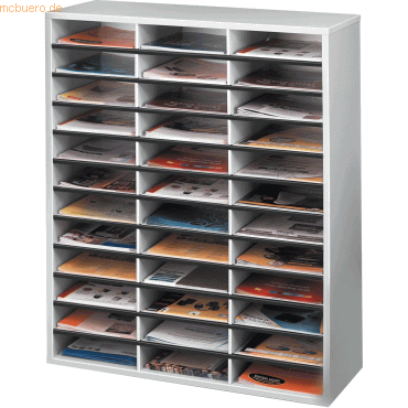 Fellowes Post- und Broschüren Manager 36 Fächer 881x737x302mm taubengr