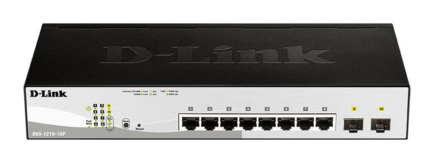 D-Link D-Link DGS-1210-10P 10-Port Layer2 PoE Gigabit Smart Managed