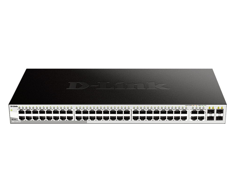 D-Link DGS-1210-52 48-Port Gigabit 4-Port SFP Switch