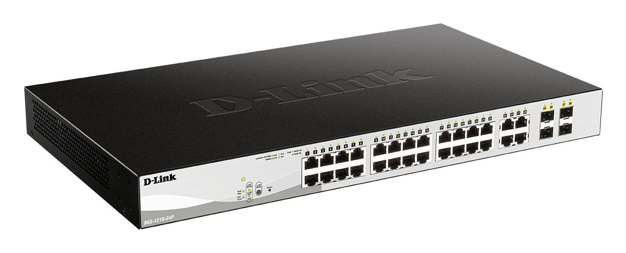 D-Link D-Link DGS-1210-24P 24-Port Layer2 PoE Gigabit Smart Managed