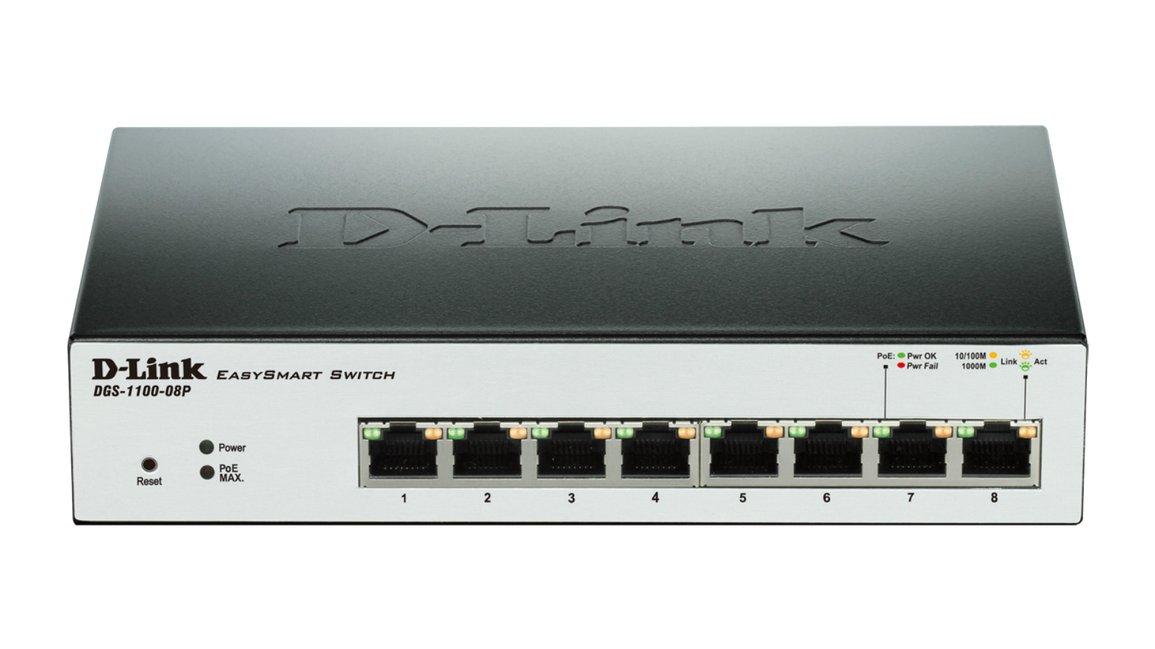 D-Link DGS-1100-08P 8-Port Gigabit PoE Switch