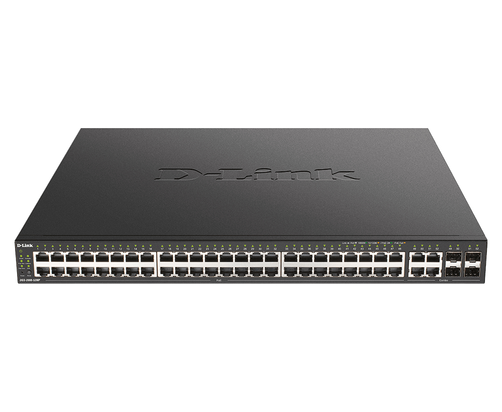 D-Link DGS-2000-52MP, 52-Port Gigabit PoE Managed Switch