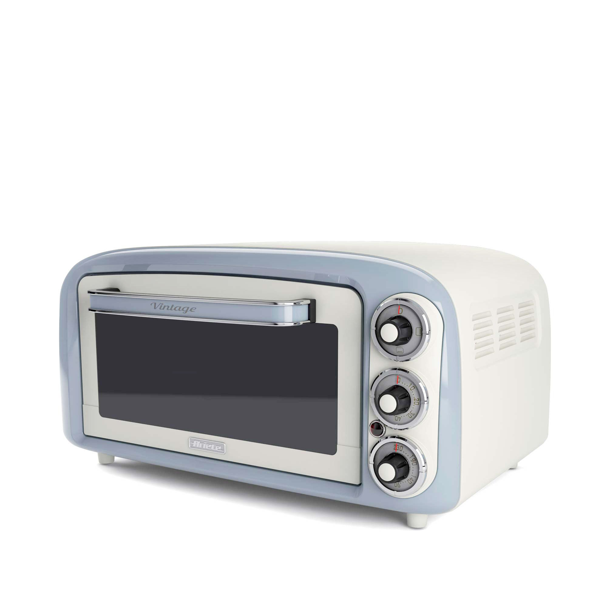 Ariete Vintage Minibackofen 1.380 W weiß/blau