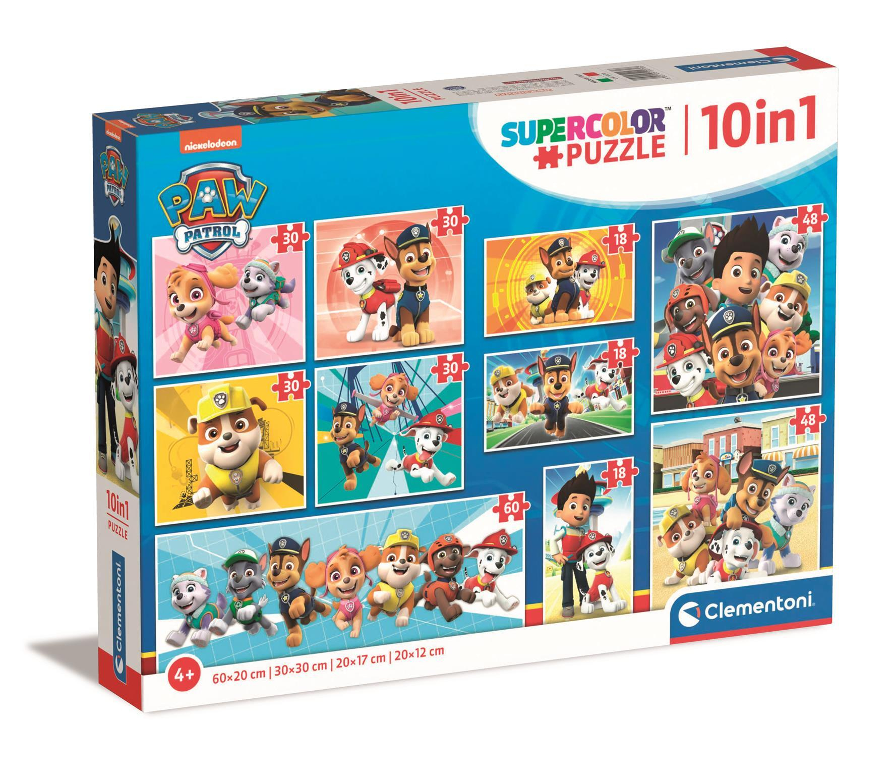 Clementoni Puzzlebox 10 in 1 - Pat' Patrouille 60 Teile Puzzle Clementoni-20270