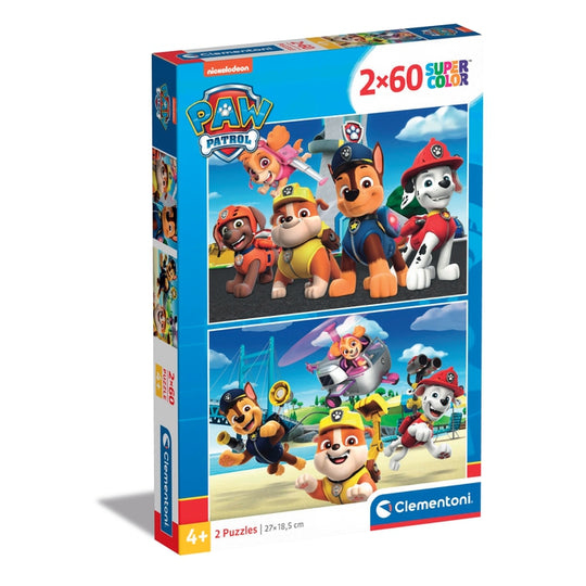 Clementoni 2 Puzzles - Pat' Patrouille 60 Teile Puzzle Clementoni-21623
