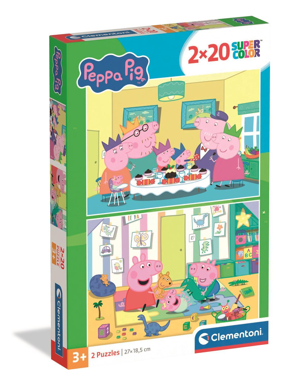 Clementoni 2 Puzzles - Peppa Pig 20 Teile Puzzle Clementoni-24831