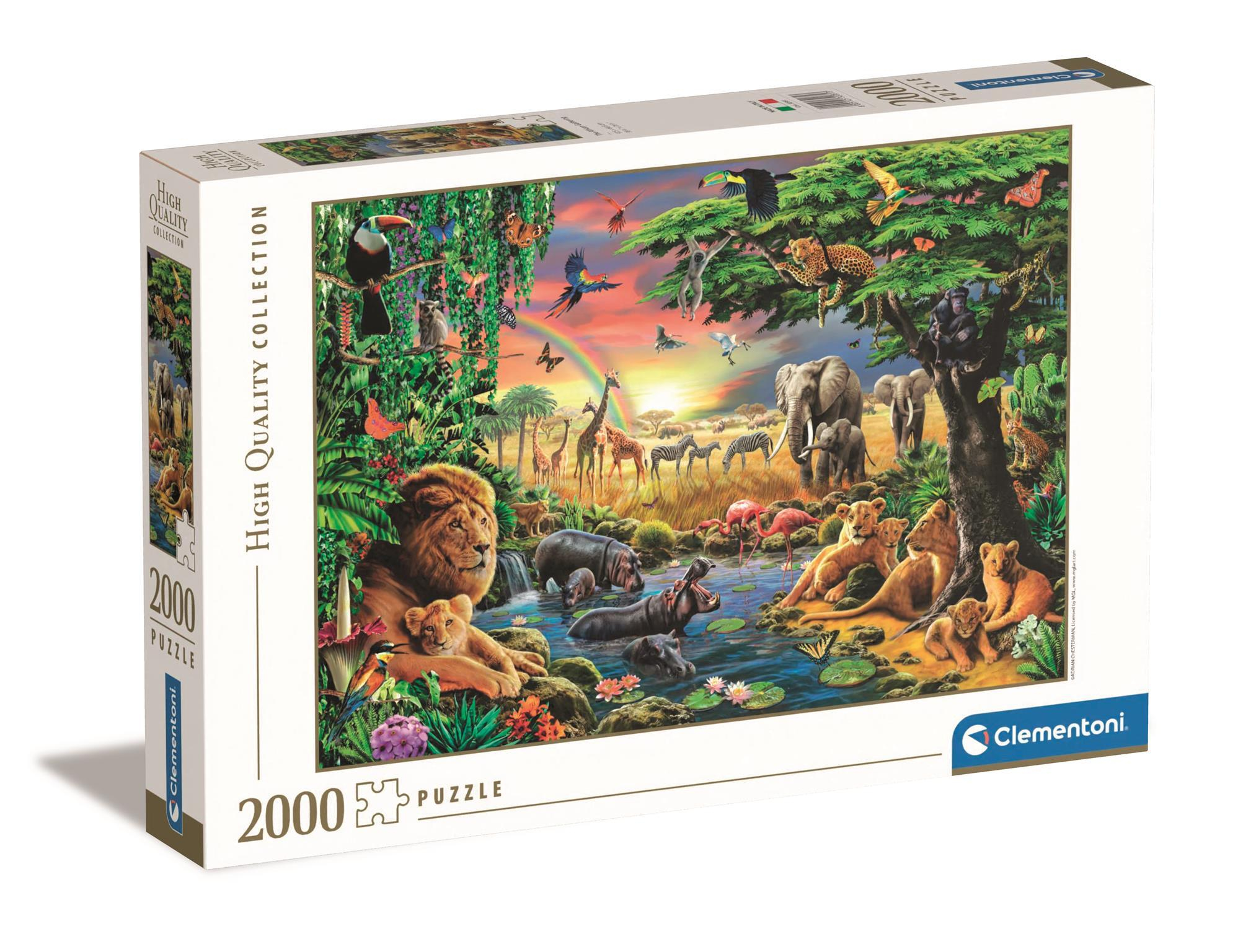 Clementoni Die Afrikanische Versammlung 2000 Teile Puzzle Clementoni-32081