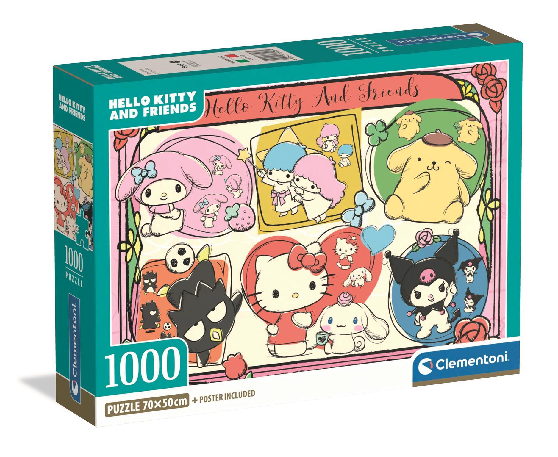 Clementoni Hello Kitty 2 1000 Teile Puzzle Clementoni-37118
