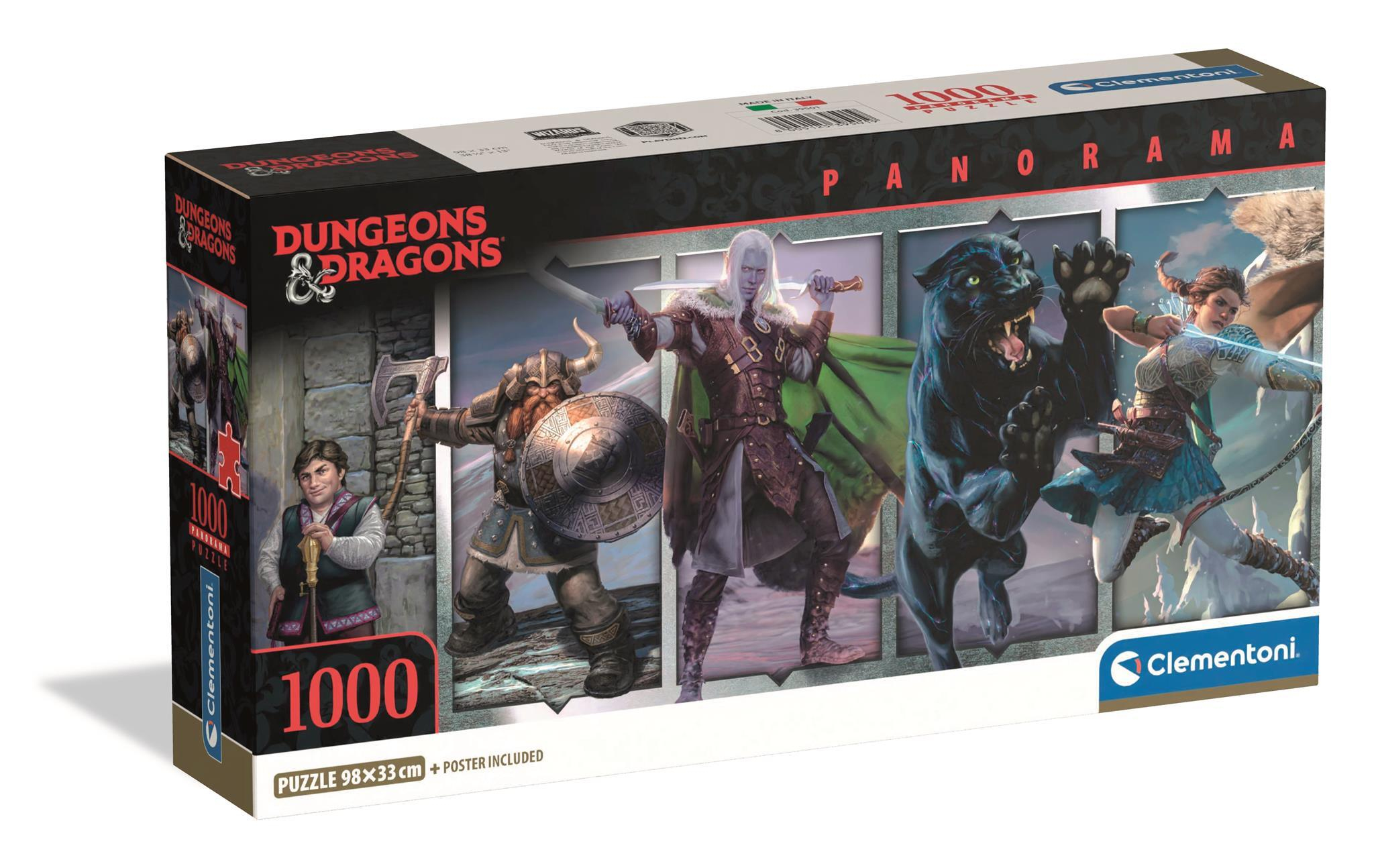 Clementoni PanoramaPuzzle – Dungeons & Dragons 1000 Teile Puzzle Clementoni-39501