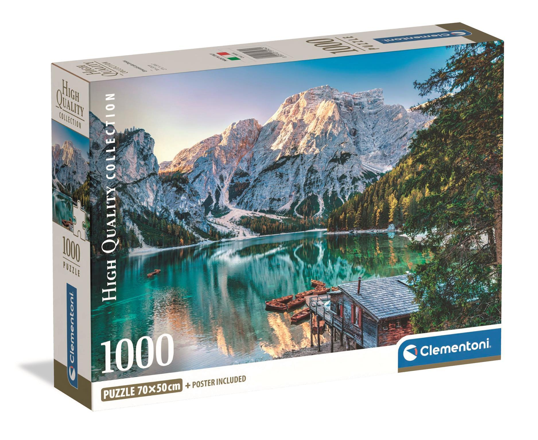 Clementoni Smaragdgrüner Pragser Wildsee 1000 Teile Puzzle Clementoni-39934