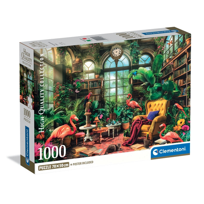 Clementoni Die Gewächshaus-Bibliothek 1000 Teile Puzzle Clementoni-39936