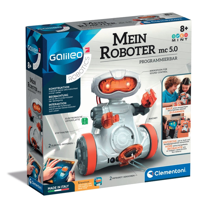 Clementoni Experimentierkasten Mein Roboter mc 5.0 weiß, orange