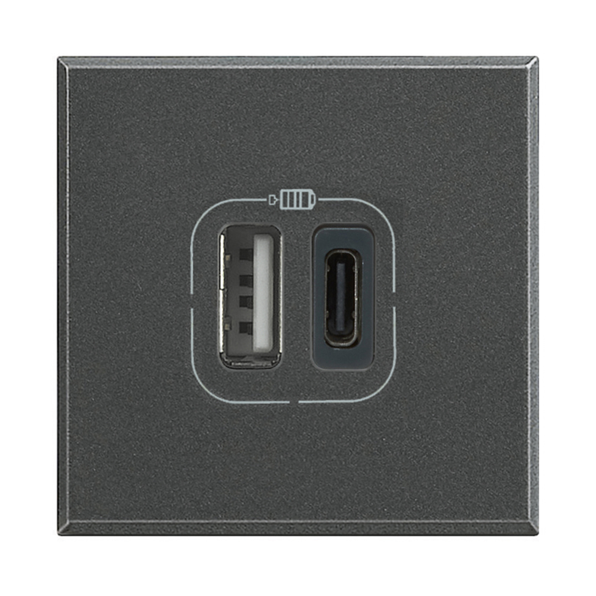 Legrand HS4287C2 Steckdose 2x USB Anthrazit (HS4287C2)
