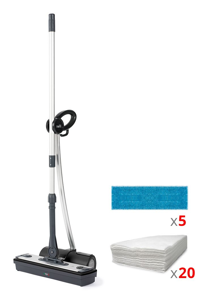 Moppy Black Premium Dampfbesen schwarz/grau