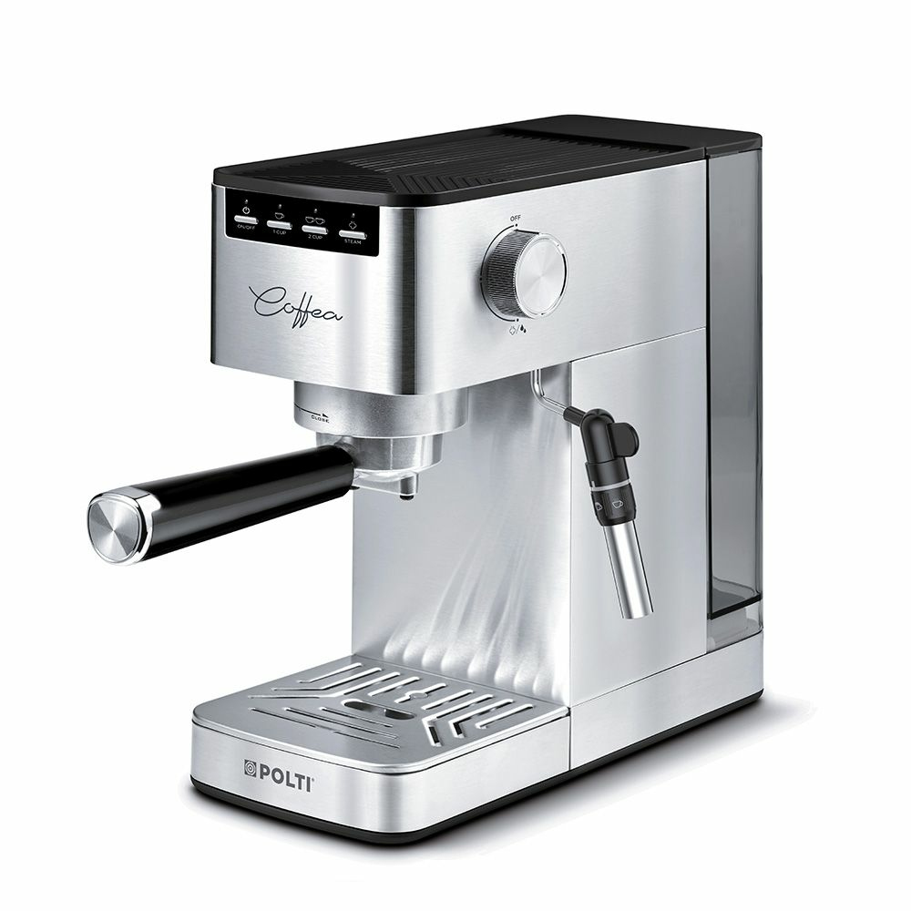 Coffea P10S Siebträgermaschine silber/schwarz