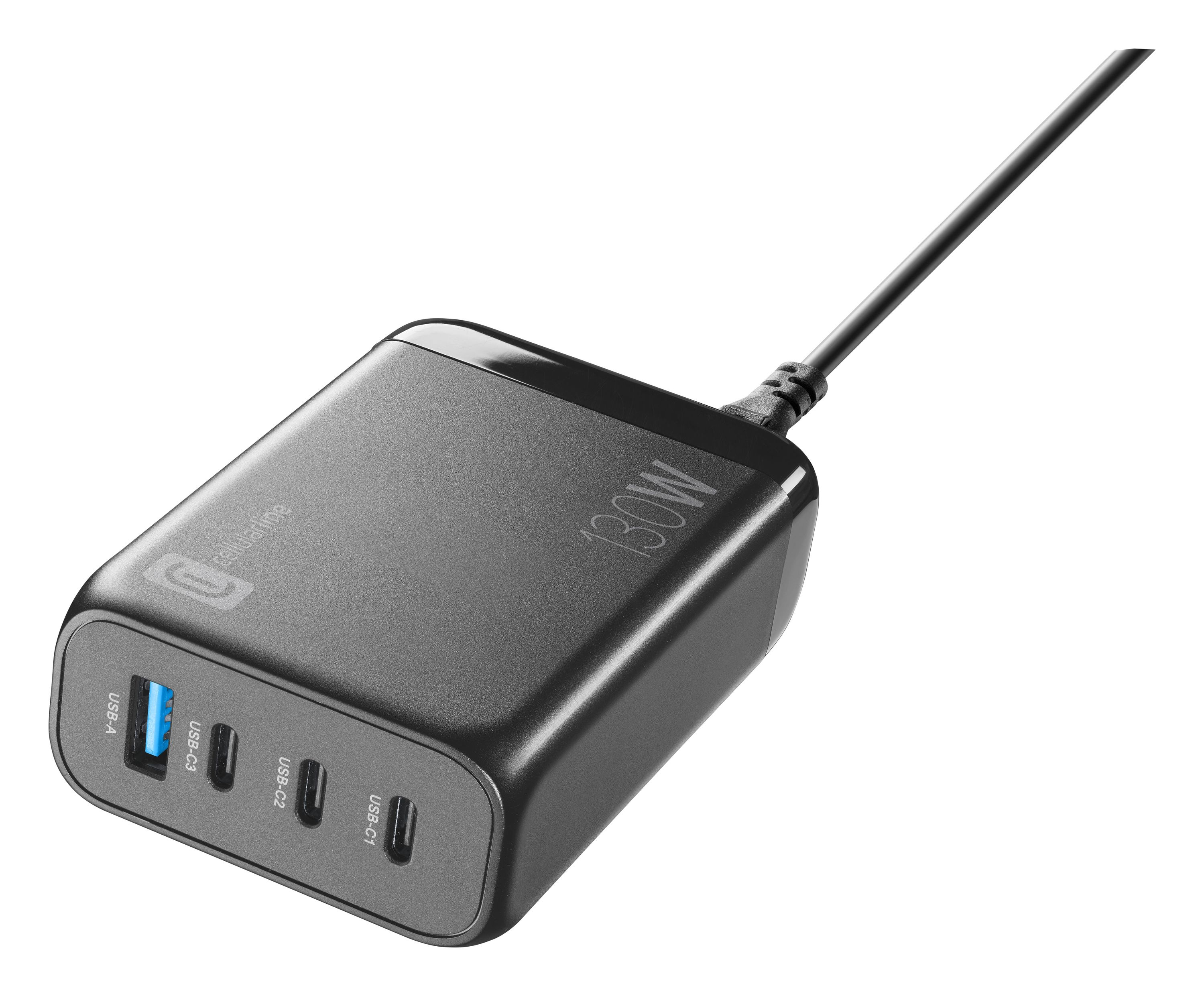 Multipower Desk 4-Port Lader (130W) schwarz