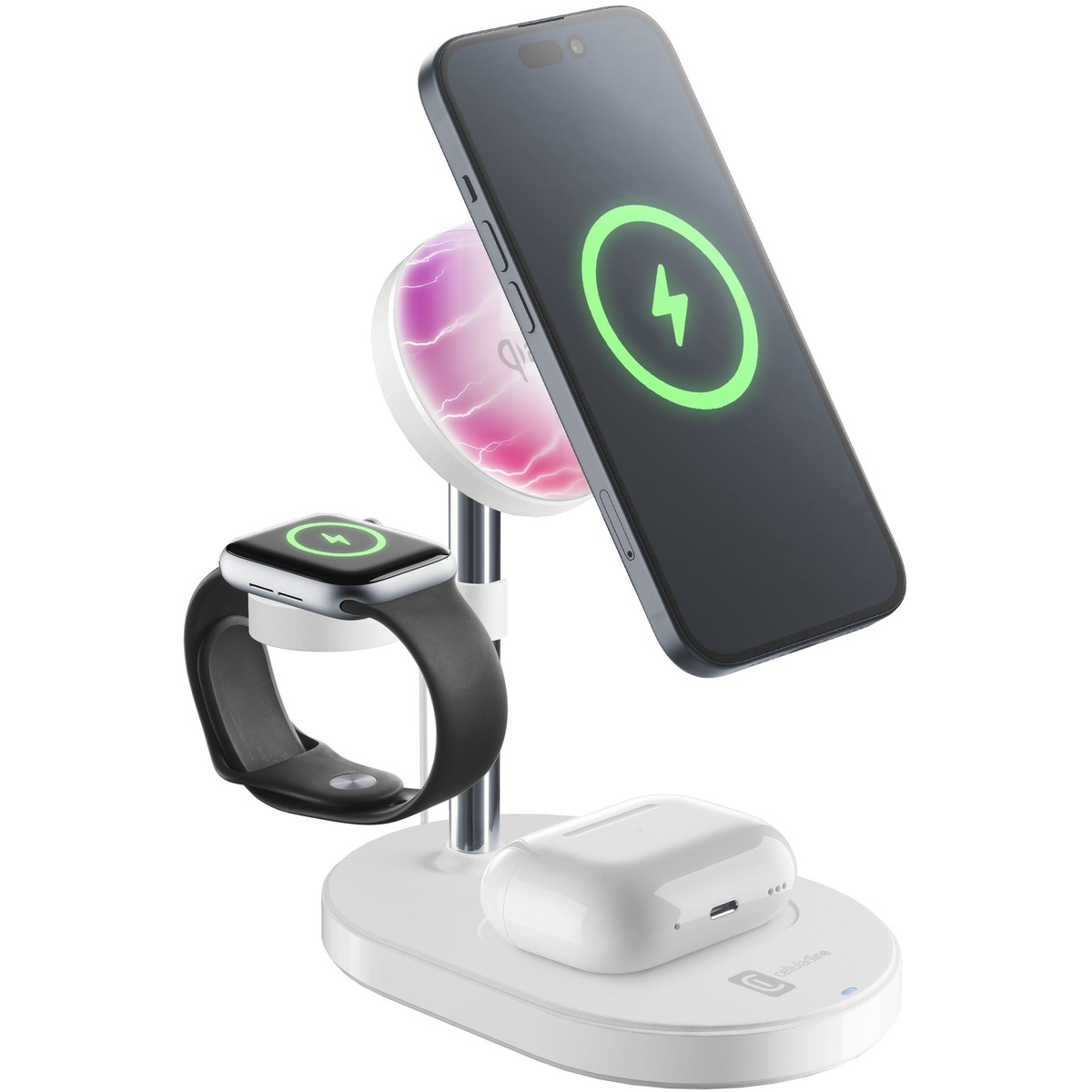 Mag Trio Qi2 MagSafe Charger (15W) weiß