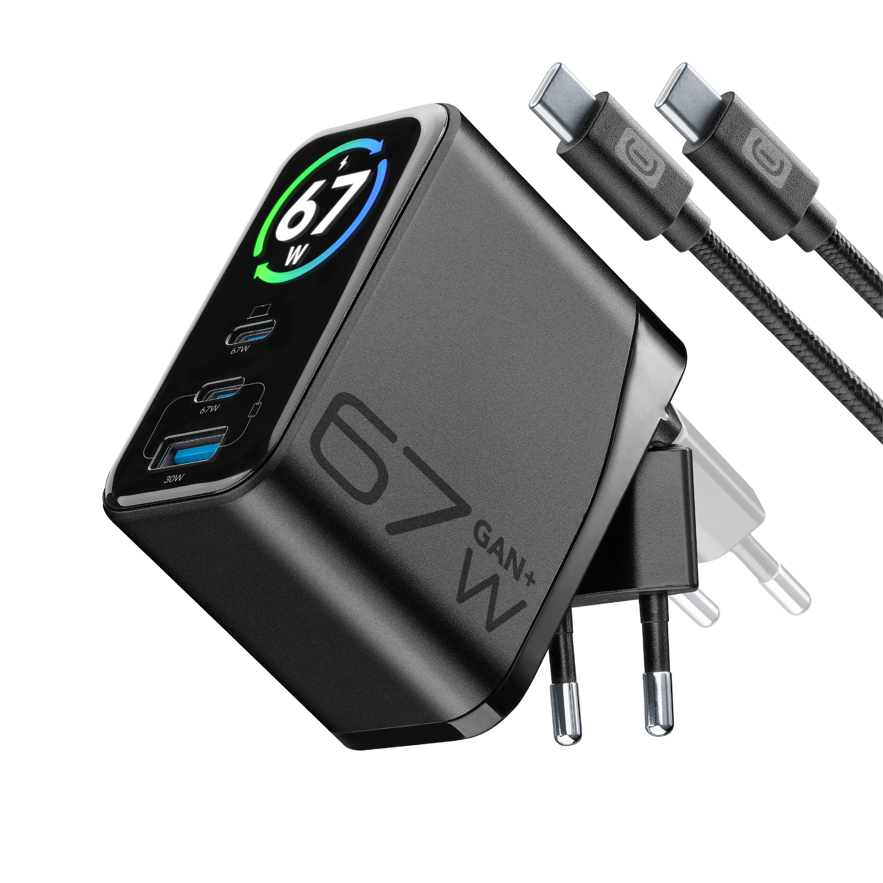 Powerview IQ Reiselader-Set (67W) inkl. USB-C Kabel schwarz