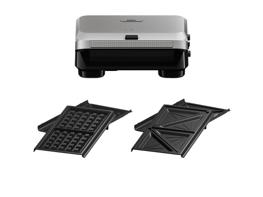 Braun SM5005 SnackMaker 5 SM5005 Toaster mit Sandwichplatten und Waffeln (SM5005)