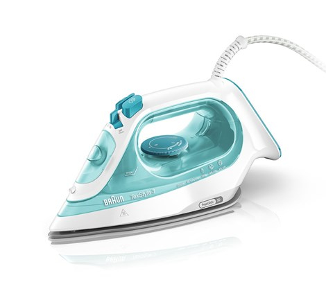 BRAUN SI 3041 GR Texstyle 3 Dampfbügeleisen weiß/ türkis