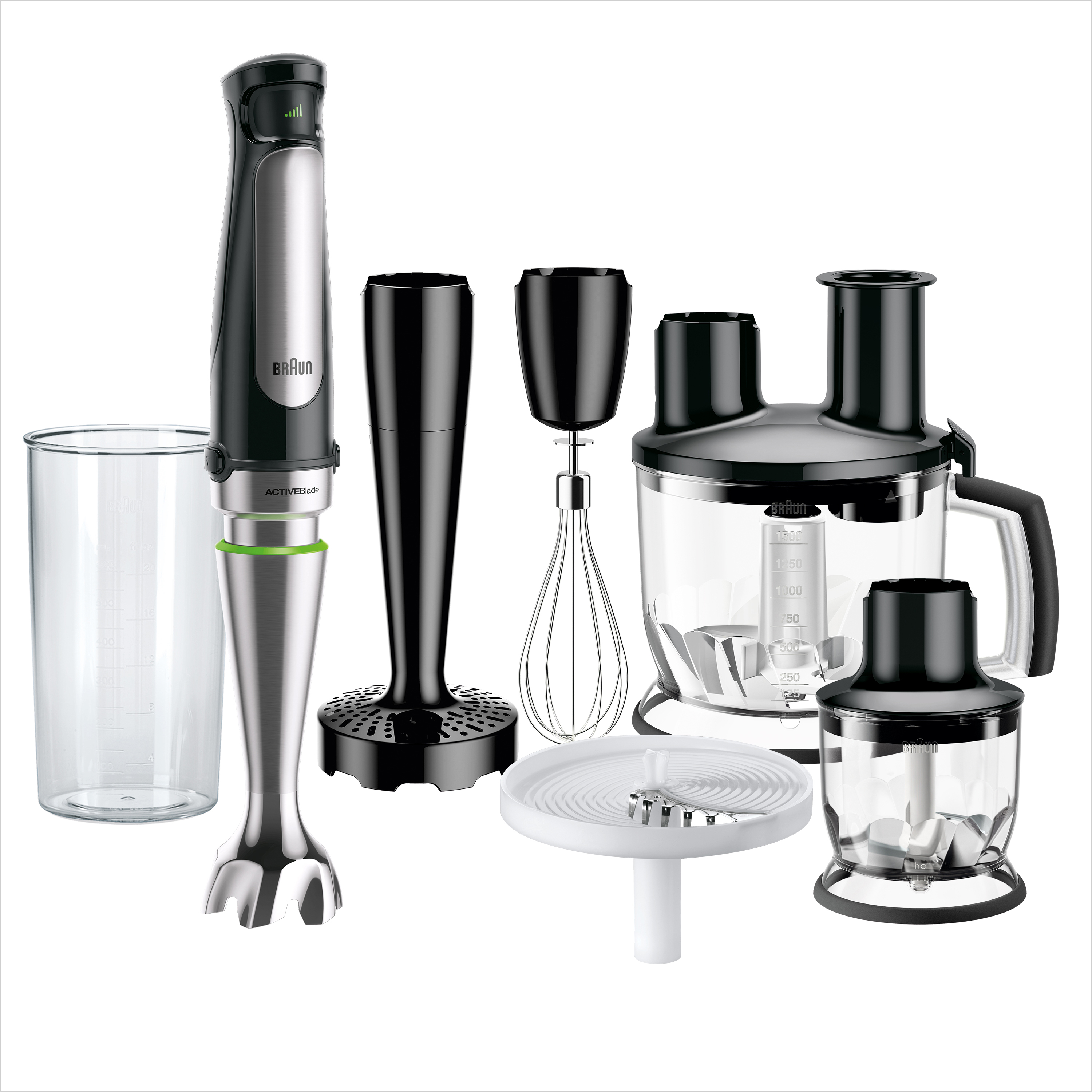 Braun MQ 7087X 1,2 l Pürierstab Schwarz - Edelstahl 1000 W (MQ7087X)