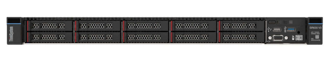 Server Lenovo ISG Thinksystem SR630 V3 1xIntel Xeon Silver 4514Y 16C 2.0GHz 150W 1x32GB 2Rx8 RAID 940-8i 4GB Flash PCIe Gen4 12Gb Adapter (7D73100CEA)