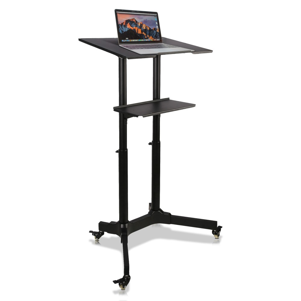 Universal Trolley für Notebook / Projektor 103-125cm, schwarz Hersteller: Techly (ICA-TB-TPM-1BK)