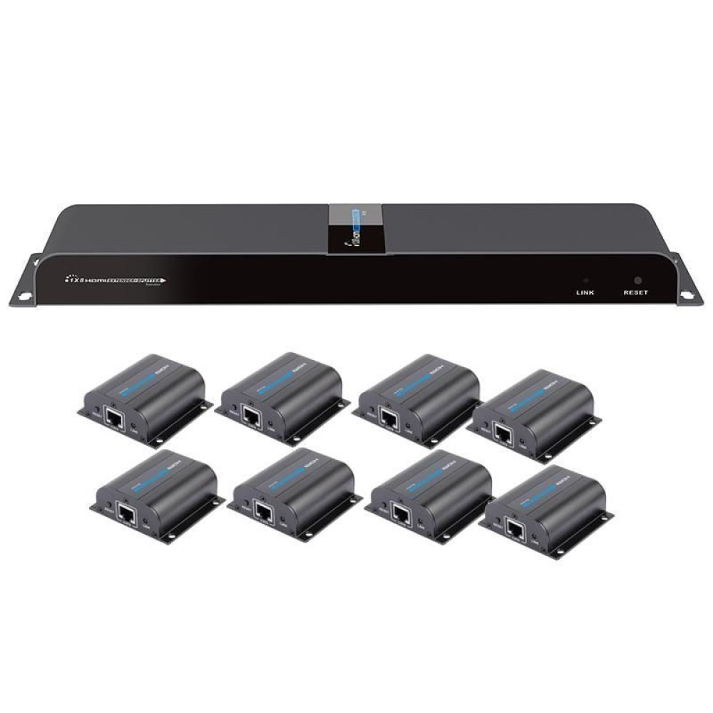 HDMI Extender/Splitter mit IR über Netzwerkkabel bis zu 50m, 1x8 Hersteller: Techly (IDATA-EX-HL81TY)