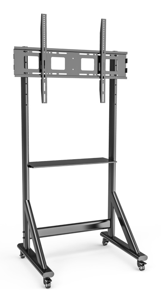 EFB Techly TV Wagen fur LCD/LED TV 139,7cm 55Zoll - 254cm 100Zoll einstellbare Höhe mit einer Ablage (ICA-TR7412)