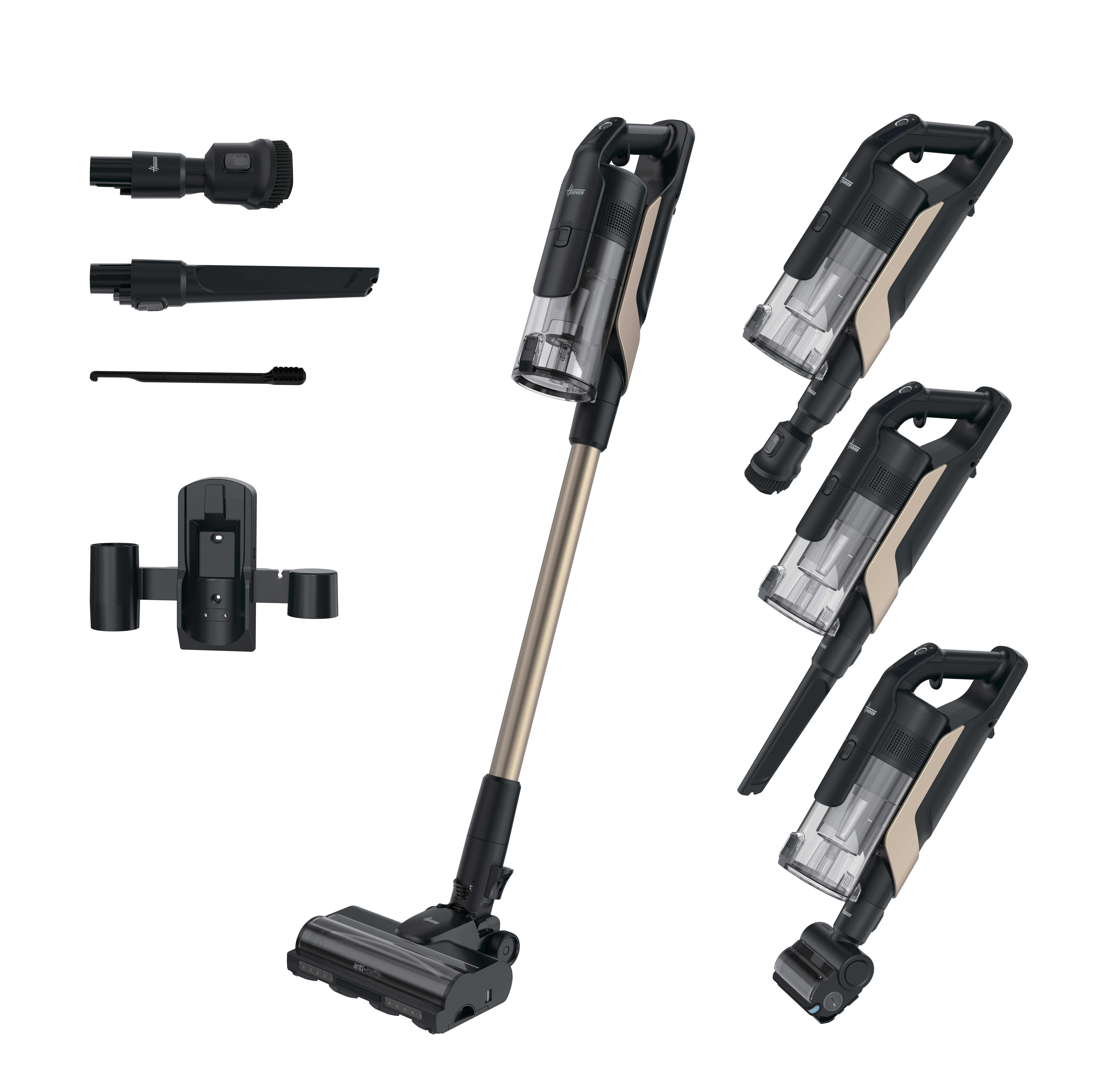 Hoover HF610P schwarz Akku Staubsauger