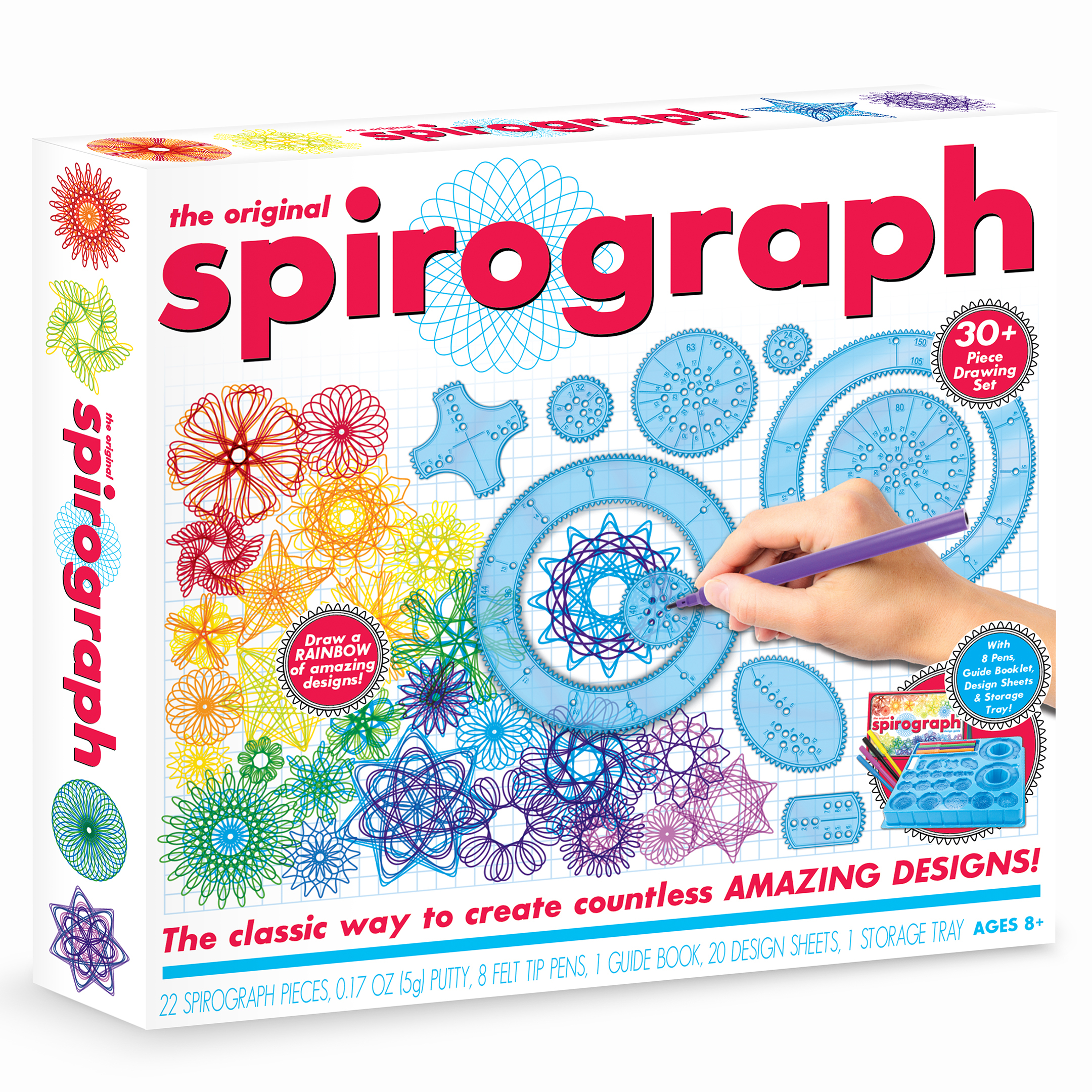 BOTI Bastelset Spirograph Zeichenset mehrfarbig