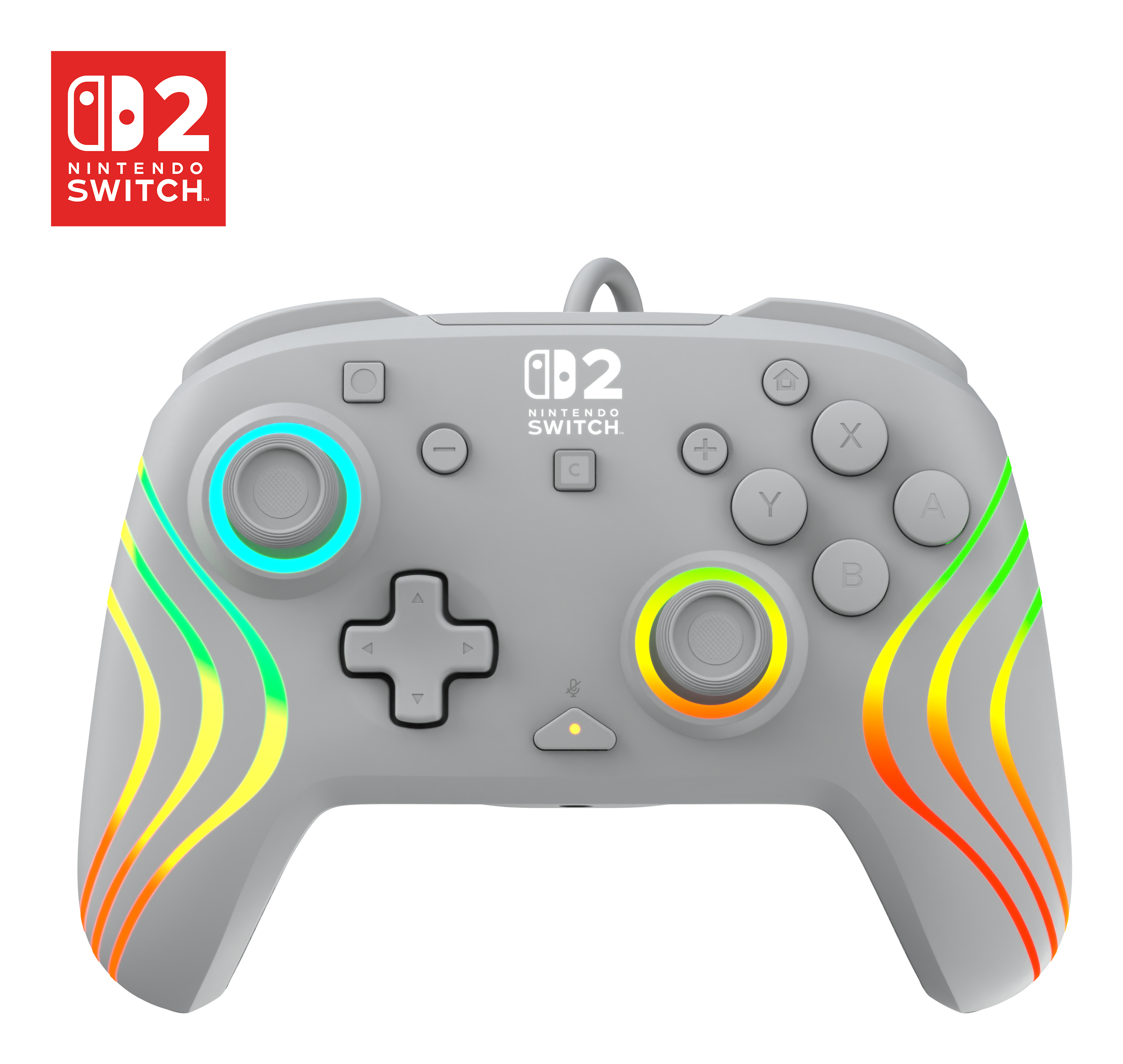Turtle Beach Afterglow Wave grau Kabelgebundener RGB-Gaming-Controller Nintendo Switch 2