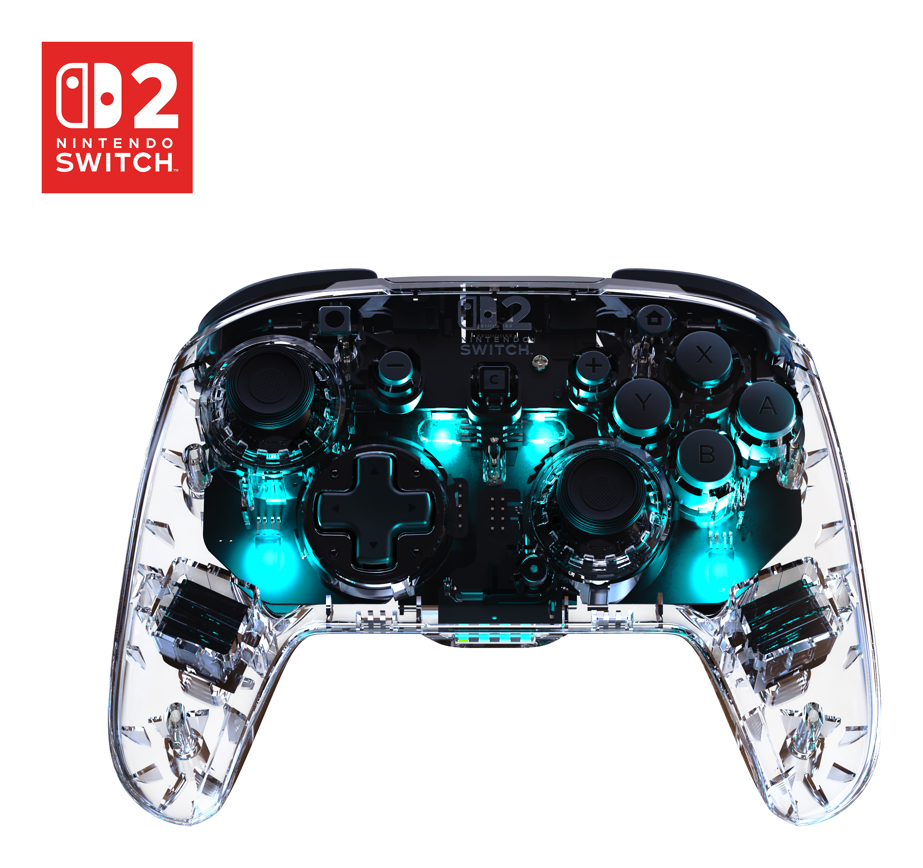 Turtle Beach Afterglow Transparent Kabelloser RGB-Gaming-Controller für Nintendo Switch 2
