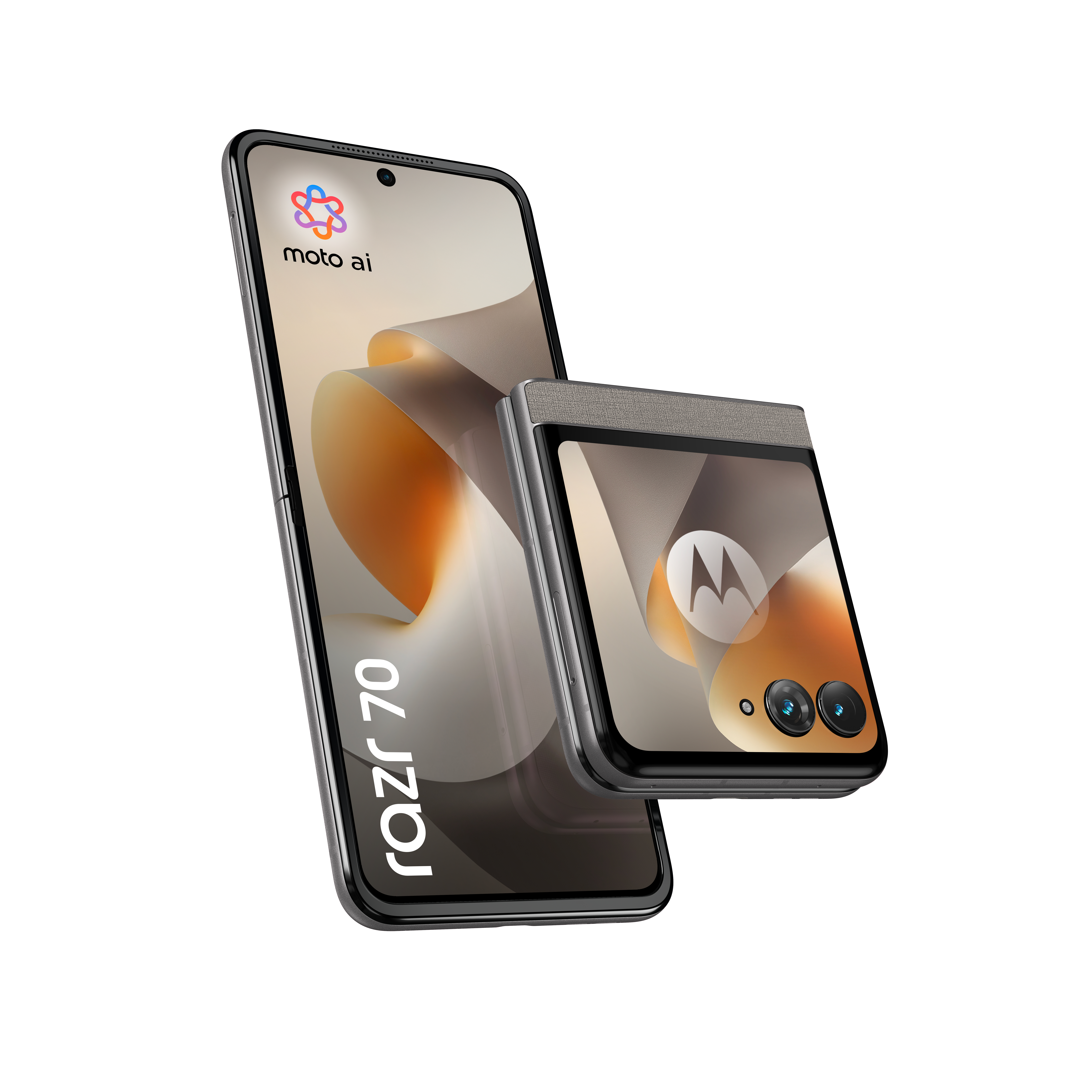 Motorola razr 70 8GB + 256GB PANTONE® Hematite Smartphone (6,9 Zoll, 50 MP, 4.800-mAh, Octa-Core, Fingerabdrucksensor, Gesichtserkennung, grün)