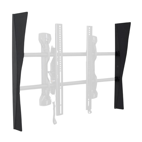 Chief FCA106 - Montagekomponente (zweiseitige Abdeckung) für flat panel - Schwarz - Wandmontage