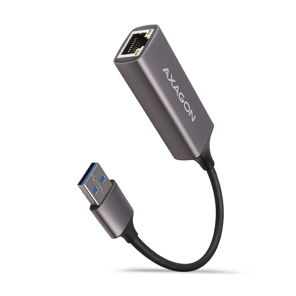 AXAGON ADE-TR Gigabit Ethernet 10/100/1000 Adapter - USB 3.1 Typ A, Titangrau (ADE-TR)