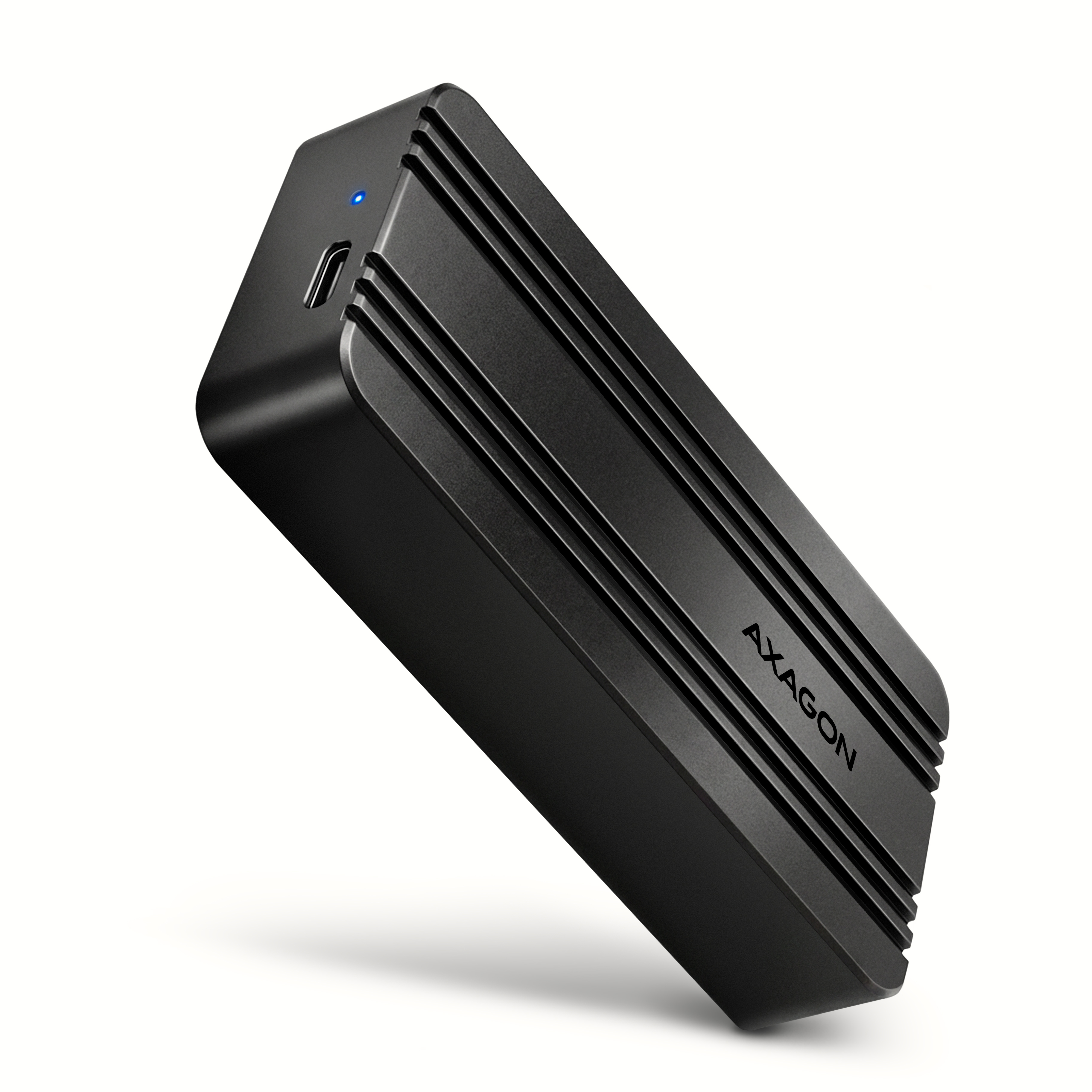 AXAGON EEM2-40G M.2-Gehäuse, USB4, 40 Gbit/s, NVMe, Aluminium - schwarz (EEM2-40G)