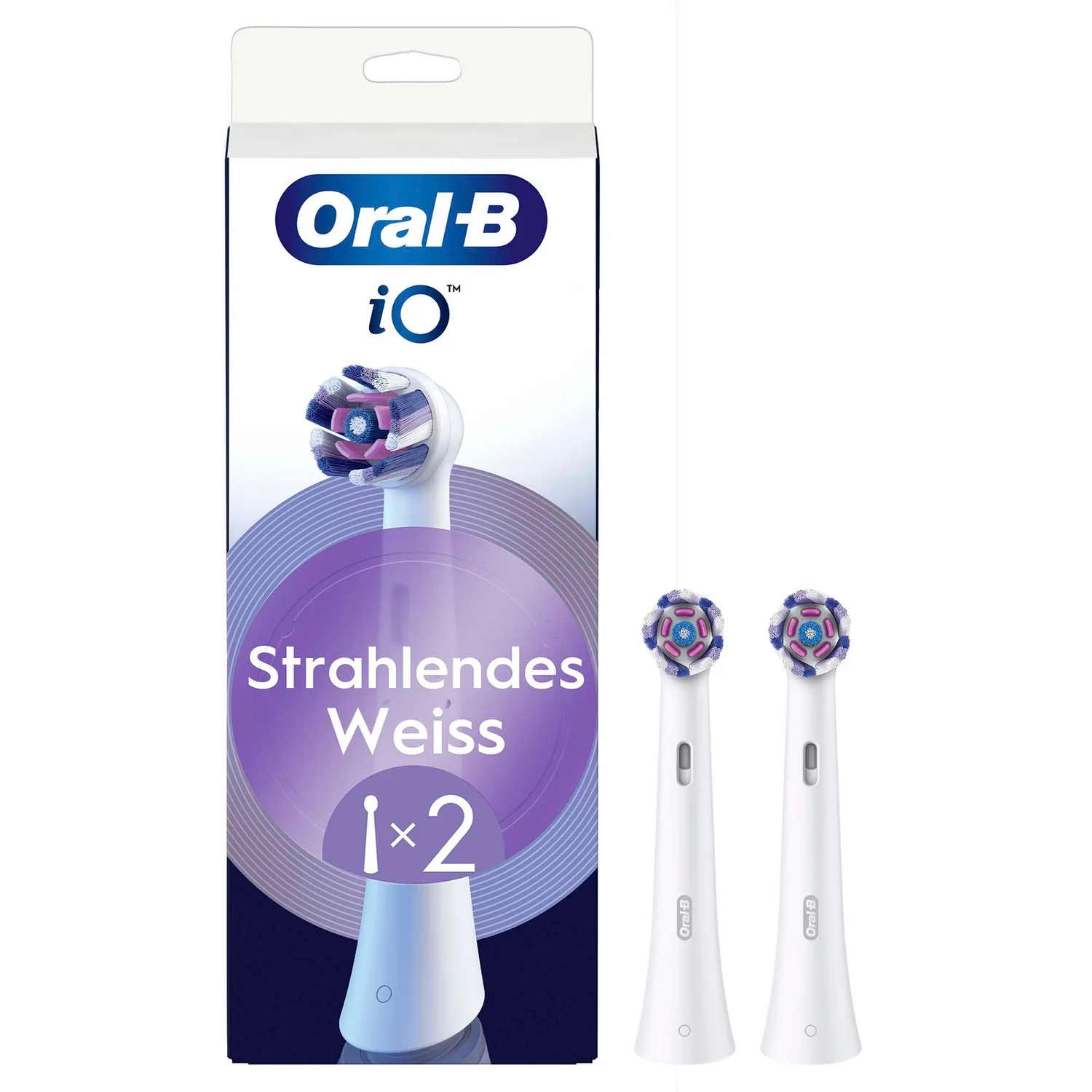 Oral-B iO Strahlendes Weiss Zahnbürstenaufsätze, 2 St.