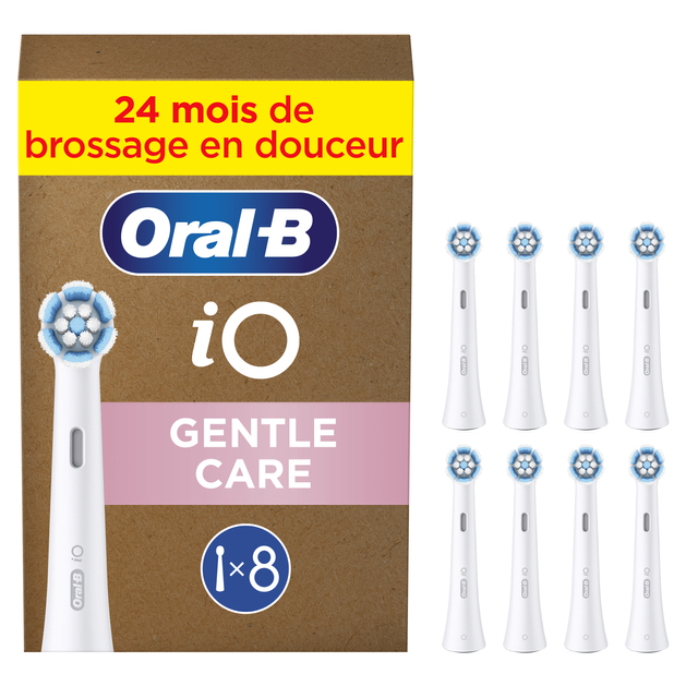 Braun Oral-B iO Sanfte Reinigung 8er FFU Aufsteckbürsten (8700216774130)